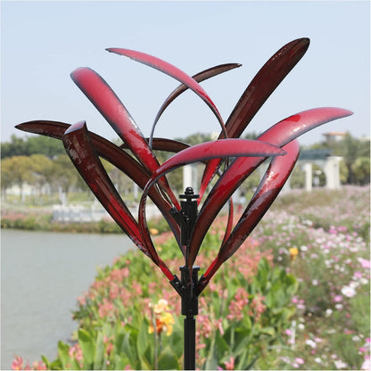 82 inch Wind Spinners Outdoor - Extra Large Metal Wind Sculptures & Spinner with Stake, Big