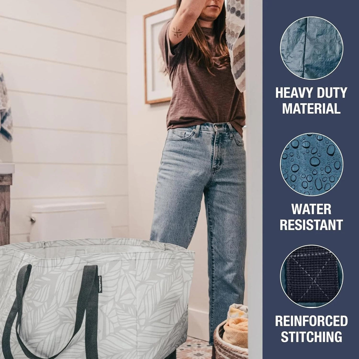 CleverMade Under Bed Storage Bag - Collapsible Storage for Shoes and Clothes Easy Use - Heavy Duty