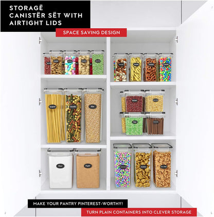 Cereal Containers Storage 3 Pack 135 fl. oz Cereal Dispenser Countertop, Airtight Food Storage