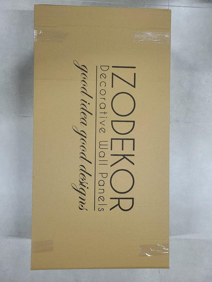 IZODEKOR 3D Brick Effect Wall Panels - Cladding, Stone Look, Styrofoam Panels for Living Room