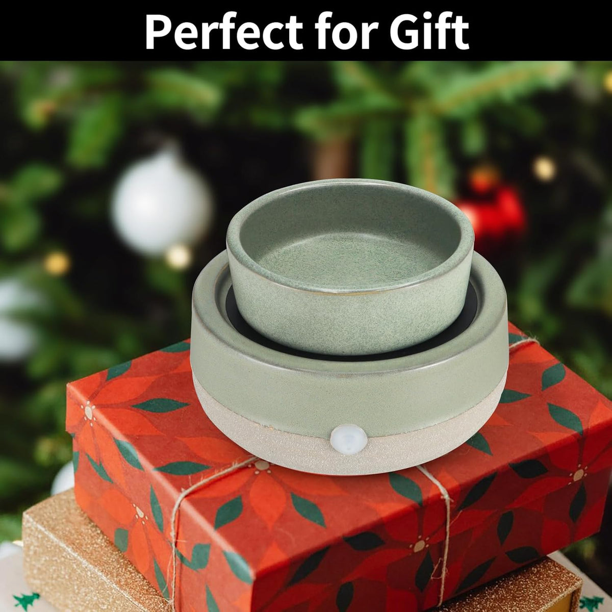Wax Melt Warmer, Ceramic Electric Candle Wax Warmer 3-in-1 Oil Burner Fits Yankee Large Jar