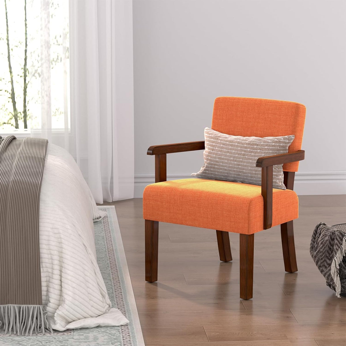 Accent Chair, Living Room Chairs Oversized with Soft Seat and Armrests for Dinning, Bedroom