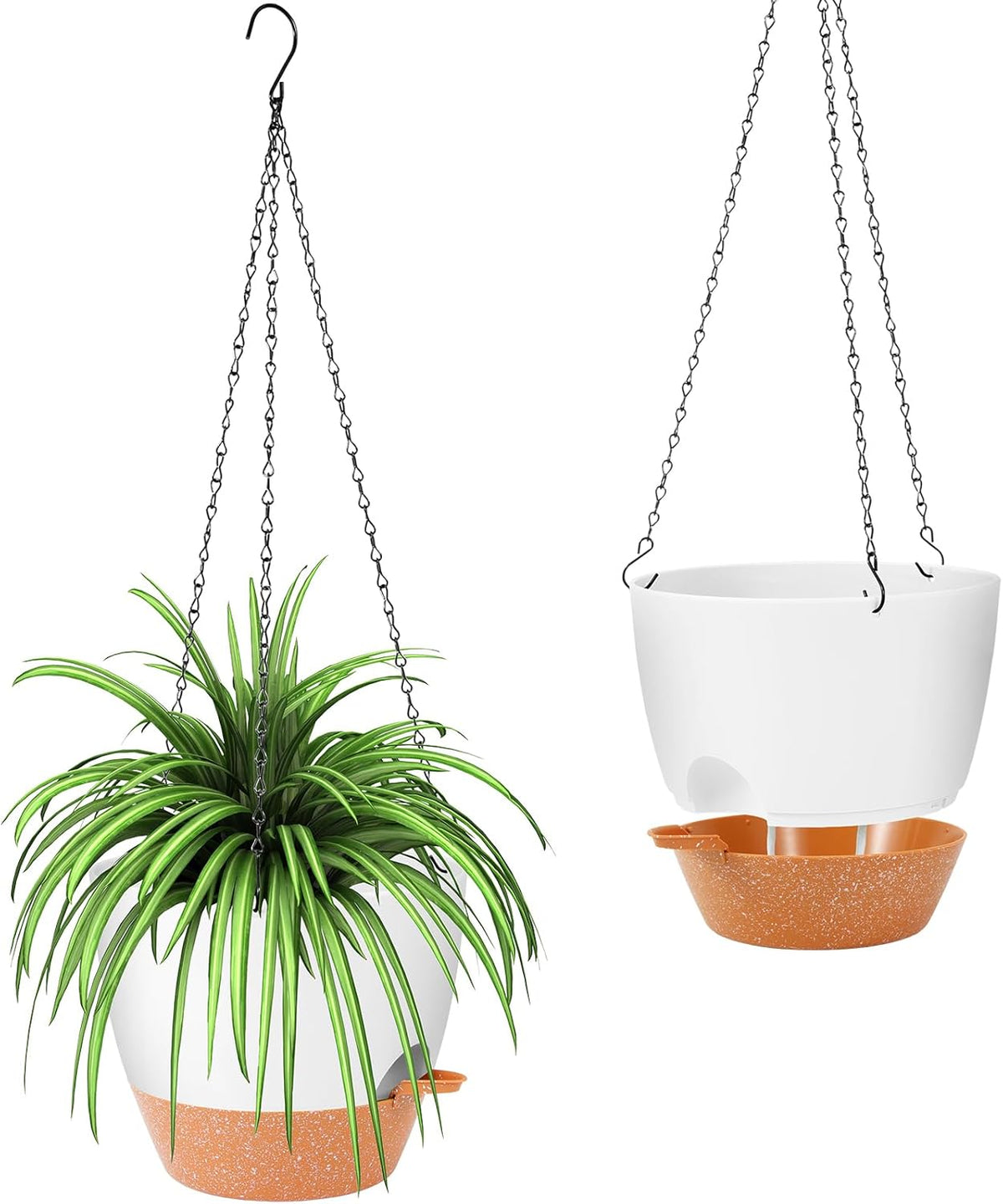 GARDIFE Hanging Planter, 10 inch Hanging planters for Indoor. Outdoor Plants, Self Watering Plant