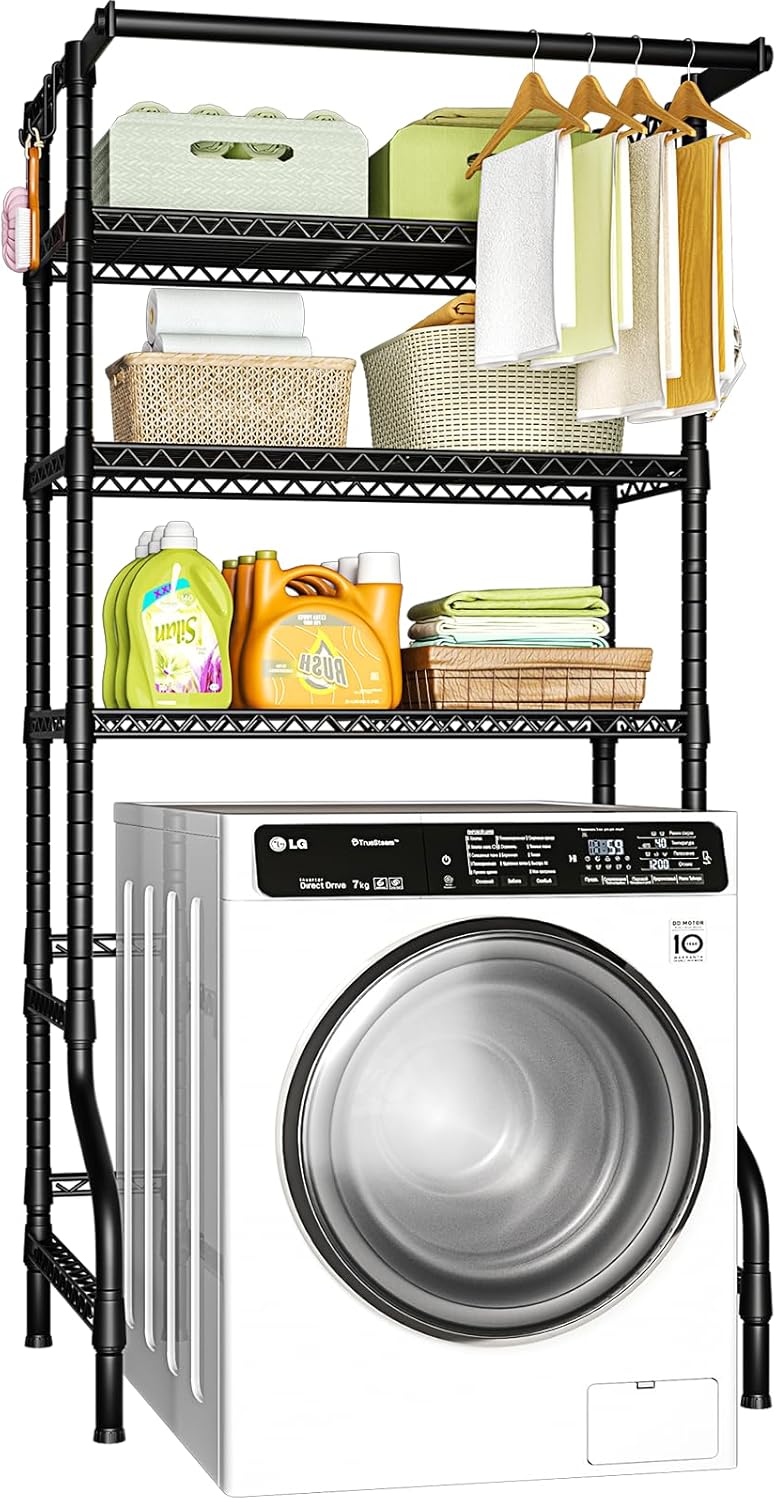 Ulif U11 Over Washer and Dryer Shelves, 3 Tiers Laundry Room Storage and Organizer Standing Shelf