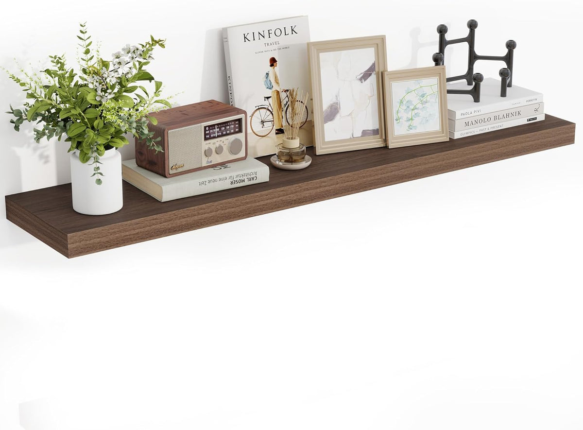 48 Inch Floating Shelves, 48"x9.25"x1.5" Inch Deep Floating Shelves for Wall, Wooden Shelves for