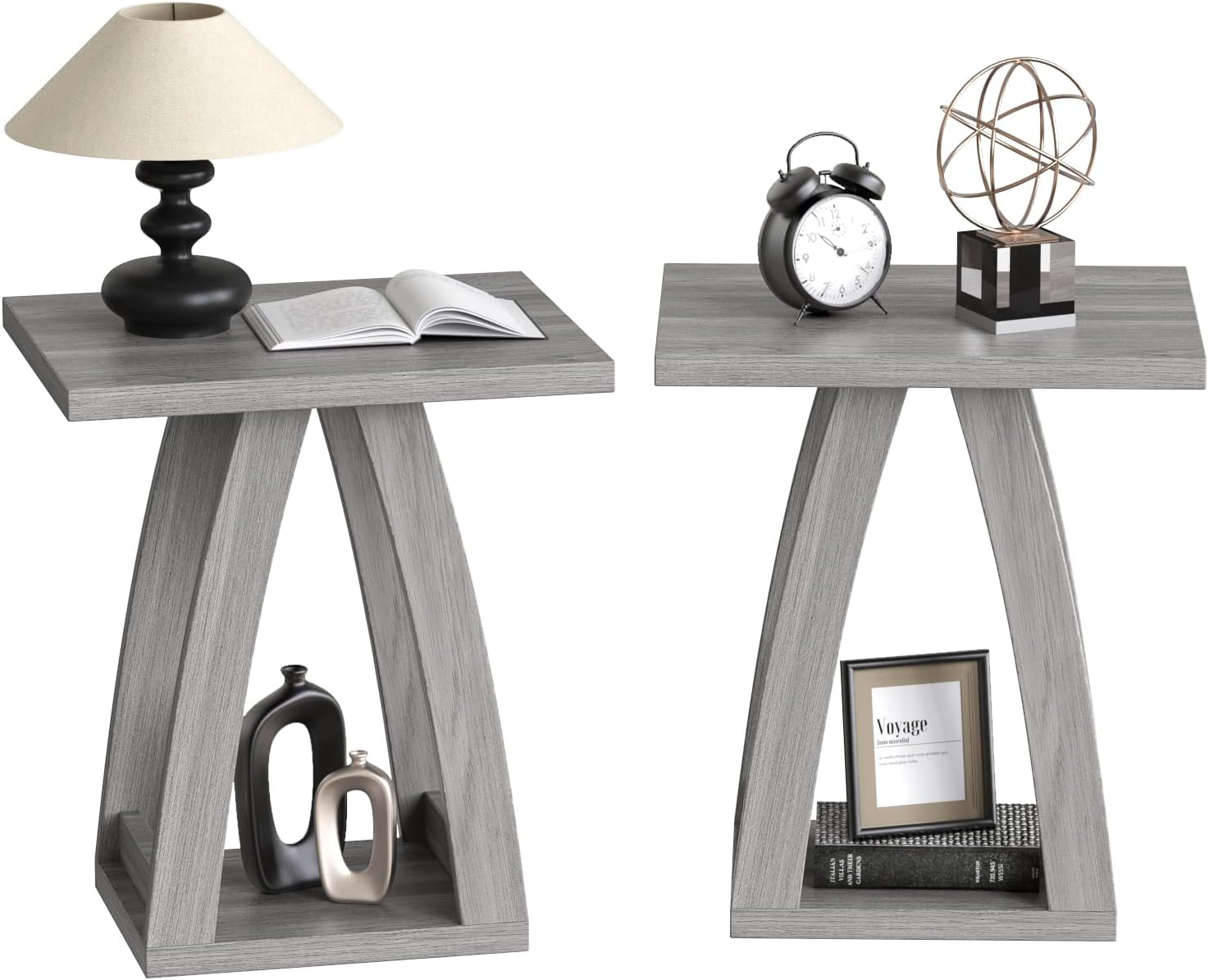 End Tables Living Room, Side Table Beside Sofa, Nightstand for Bedroom, Couch Side Table with