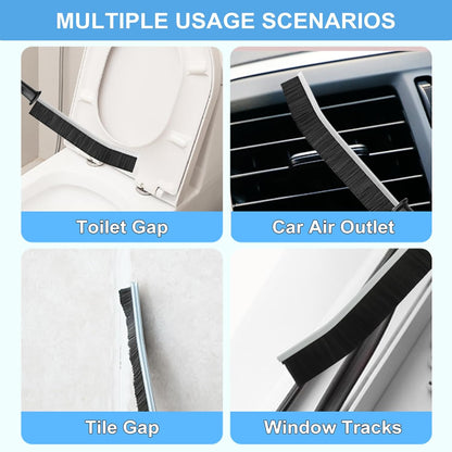 11Pcs Crevice Cleaning Brush Set, Hard Bristle Cleaning Supplies for Kitchen, Bathroom, Corner