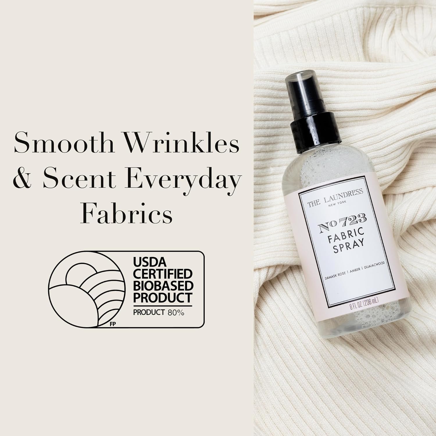 The Laundress No. 723 Fabric Spray, Wrinkle Release, Upholstery & Linen Spray, Fabric Refresher