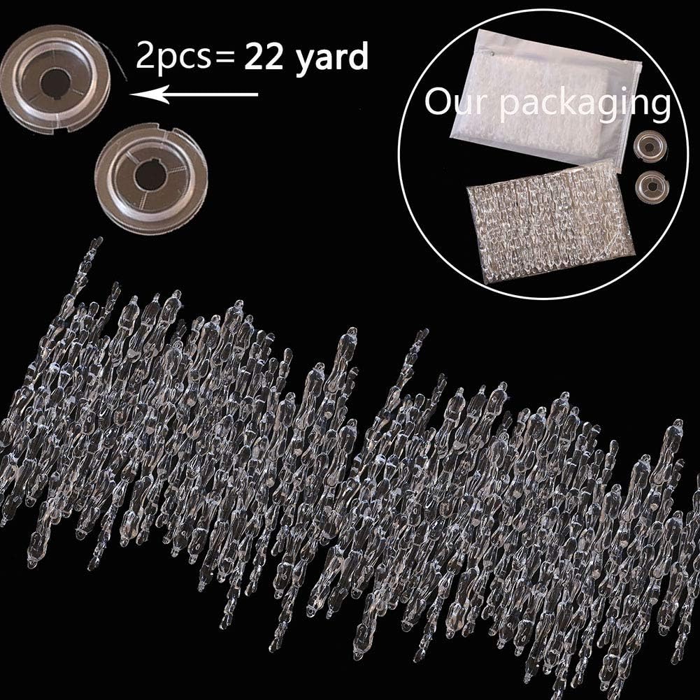 ToBeIT Chrismtas Tree icicles 50 pcs Acrylic Icicle Ornament Set for Chrismtas Decoration(50pcs