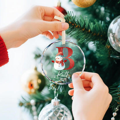 Personalized Christmas Ornaments with Names, Name Ornaments for Christmas Tree Decoration, Custom