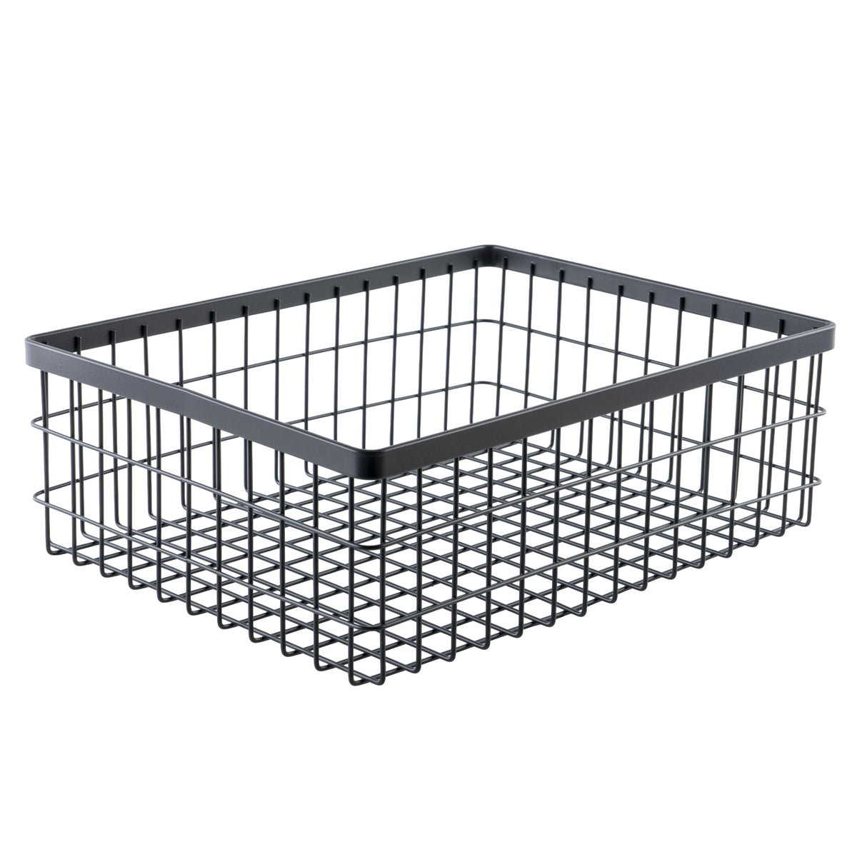 G.E.T. WB-1294-MG Rectangular Metal Storage Wire Basket for Pantry, Produce and More, 9" x 6" x 4"