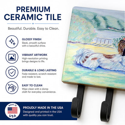 Caroline's Treasures 7244TH68 Papillon Leash or Key Holder, Wall Hooks, Key Hooks Holder, Coat Rack