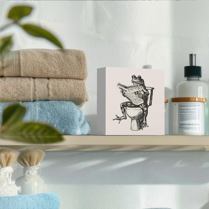 Funny Bathroom Decor, Funny Bathroom Wall Art, Black and White Bathroom Decor, Cute Bathroom Decor
