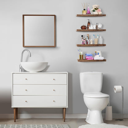 Sorbus Floating Shelves for Wall - 24" Bathroom Shelves, Wall Decor for Bedroom, Kitchen, Living