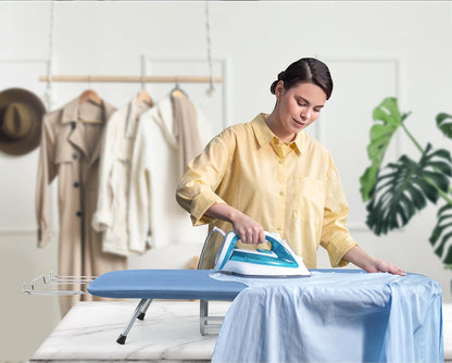 BiJun Small Ironing Board, Foldable Table Top Ompact Portable Mini Ironing Board w/Iron Rest, Set