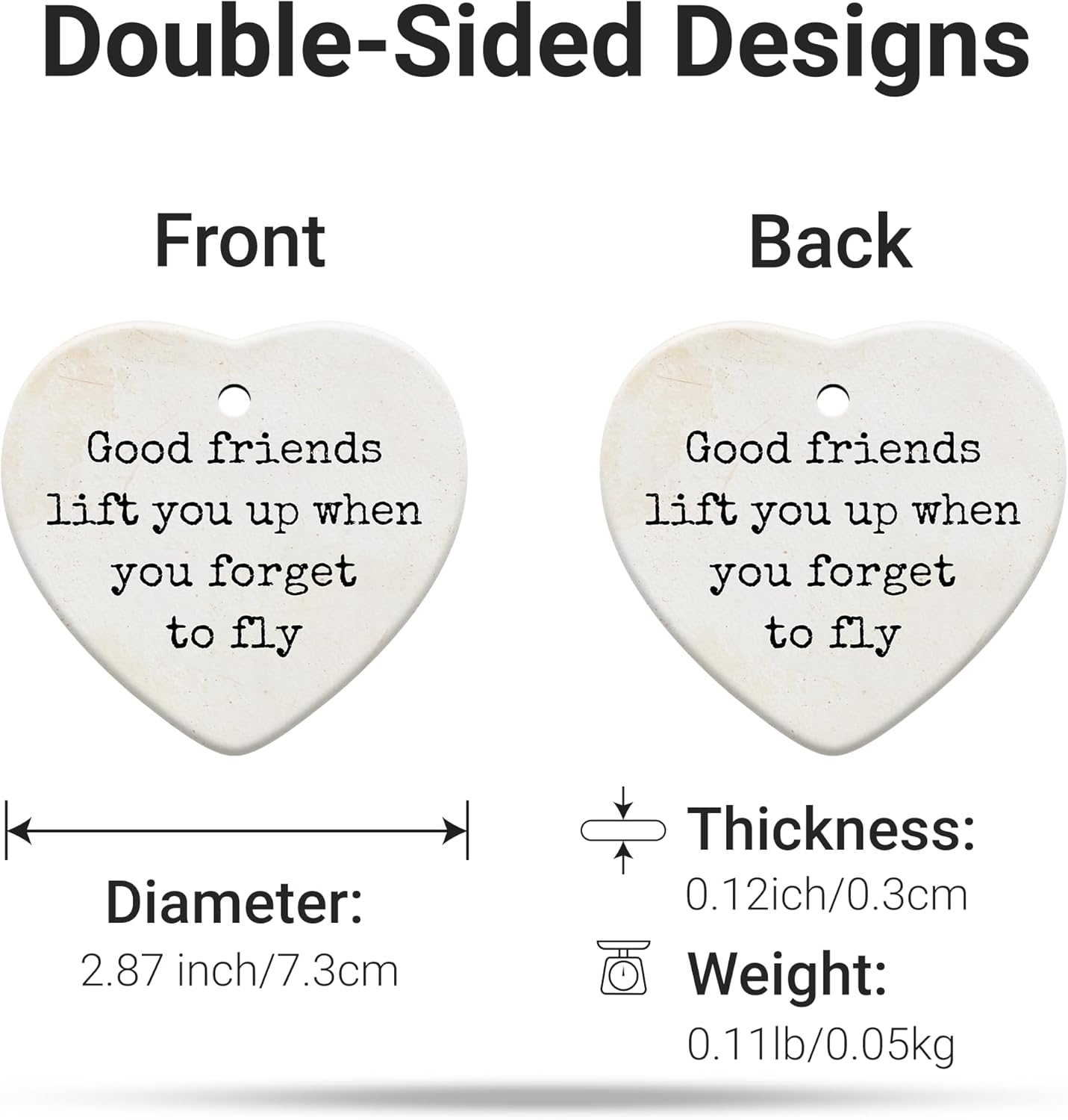 Friendship Gifts for Women, Best Friend, Funny, Work Besties, Sister, Friend Ornaments for Women