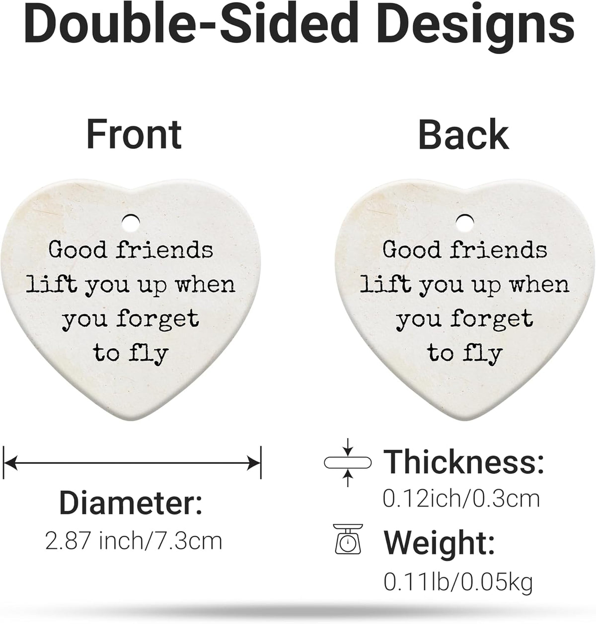 Friendship Gifts for Women, Best Friend, Funny, Work Besties, Sister, Friend Ornaments for Women