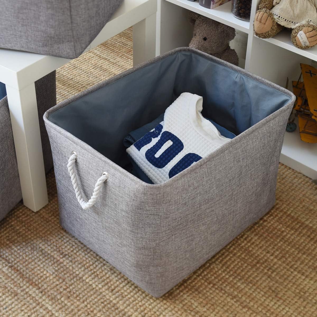 TheWarmHome Storage Baskets for Organizing, Sturdy Fabric Storage Basket , Foldable Storage Baskets