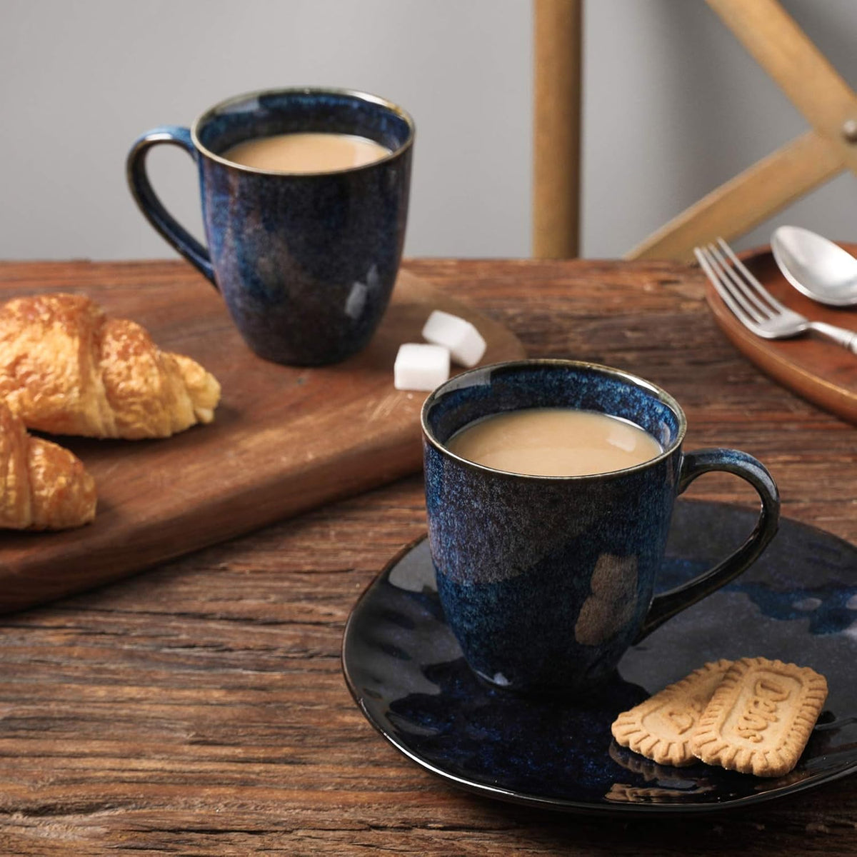 vicrays Coffee Mug Set, 12 Ounce, Set of 6, Ceramic Mug for Men, Women, Unique Glazed Mugs with