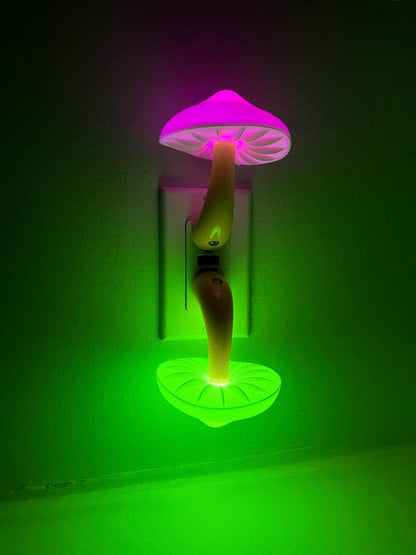 AUSAYE 3 Pack Sensor LED Night Light Plug in Lamp Mushroom Night Light for Adults Kids NightLight