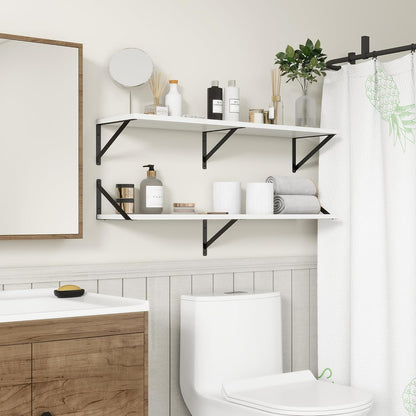 Fun Memories 40 Inch Floating Shelves, 10 Inch Deep Wall Shelf, 40 x 10 Floating Shelf Set of 2