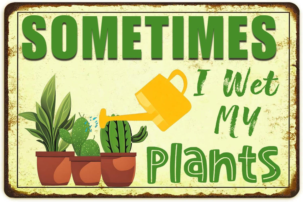 Funny Signs Garden Decor Outdoor Vintage Garden Decorative Metal Sign Gifts For Women Plant Lover