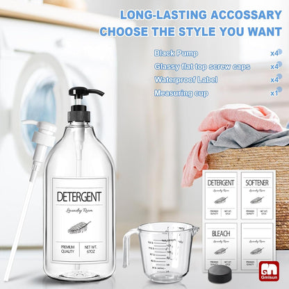 GMISUN Laundry Detergent Soap Dispenser, Liquid Laundry Detergent Dispenser, Container for
