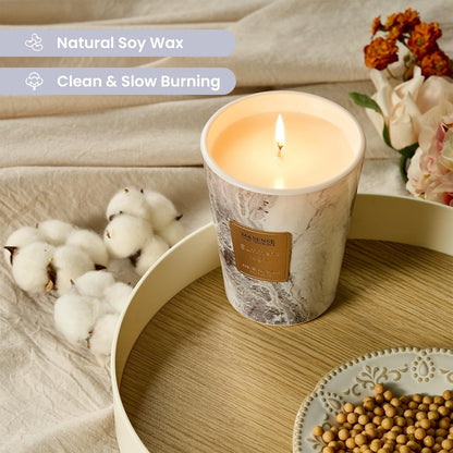 M&SENSE Summer Night Scented Candles for Home, Lead-Free Wick Highly Scented Jar Candles, 14.1 Oz