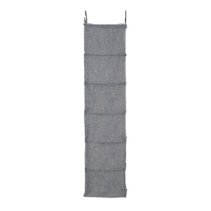 Household Essentials 6 Shelf Hanging Closet Organizer, Hanging Closet Shelf, Fabric Poly Linen and