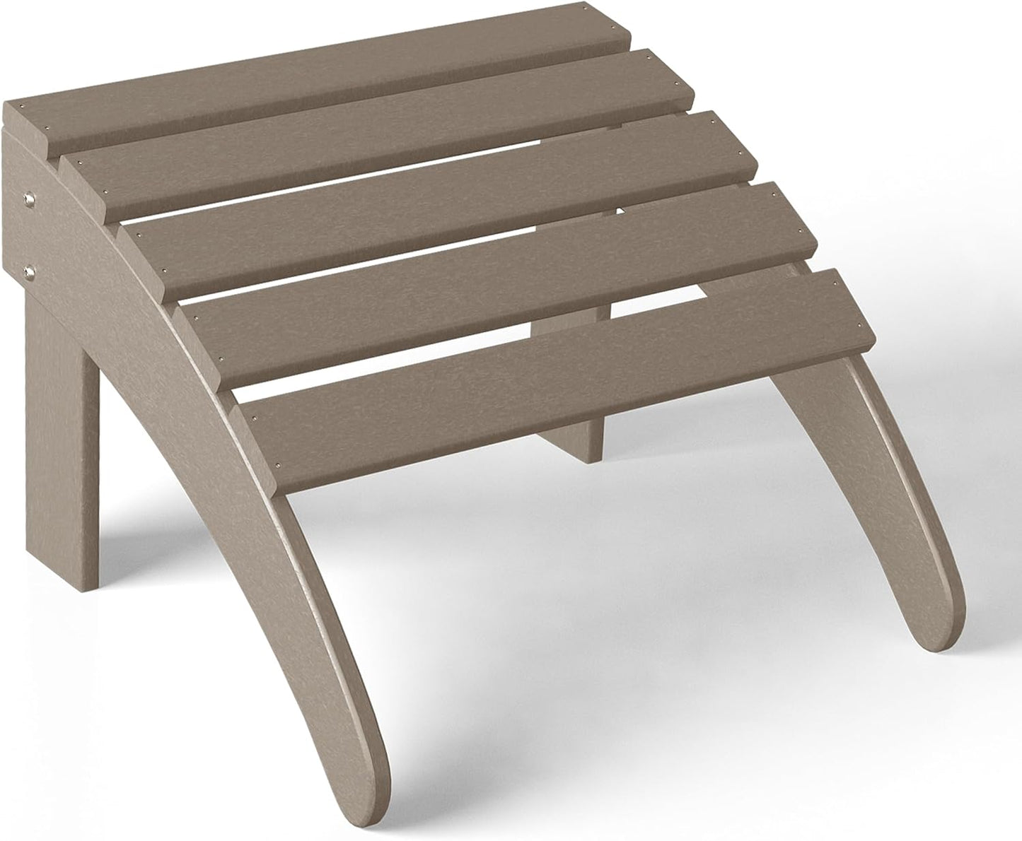 WestinTrends Outdoor Ottoman, Patio Adirondack Ottoman Foot Rest, All Weather Poly Lumber Folding