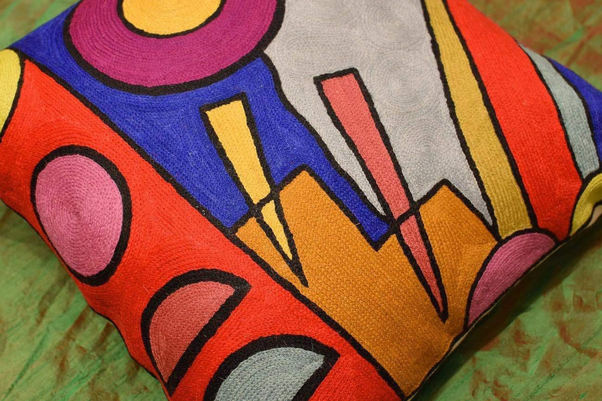 Kandinsky Modern Pillow Cover - Soul Abstract Pillows Farmhouse Chair Cushion Contemporary Couch