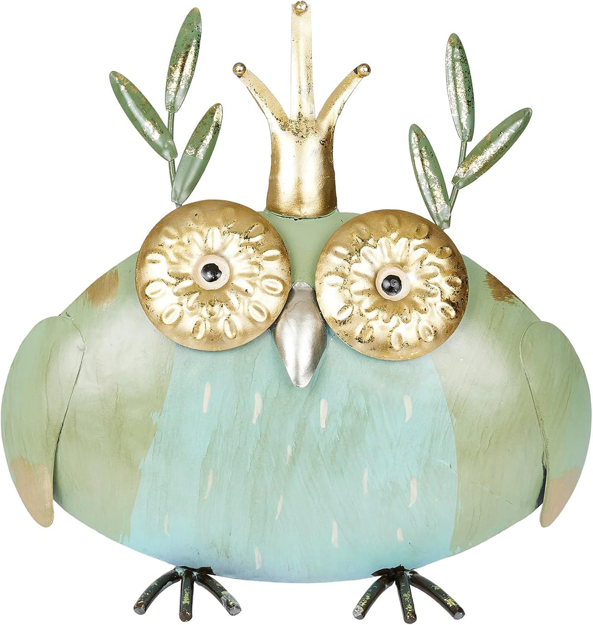 Alpine Corporation MCC808HH Metal Owl Queen, Whimsical Animal Outdoor Décor for Patio, Lawn &