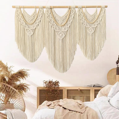 large macrame wall hanging - Boho Tapestry Macrame Wall Decor Art- Chic Bohemian Handmade Woven