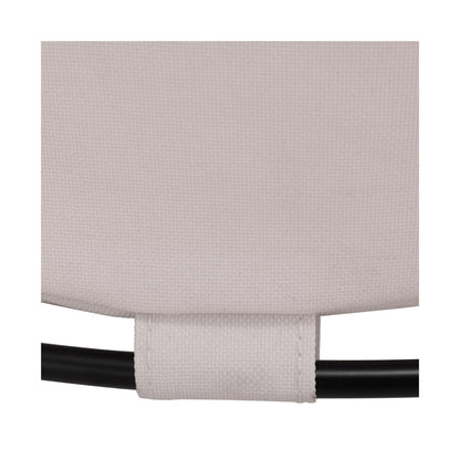 Corner Heavy-Duty Canvas Hamper w/Wheels, 24"W x 17.7"D, Natural White