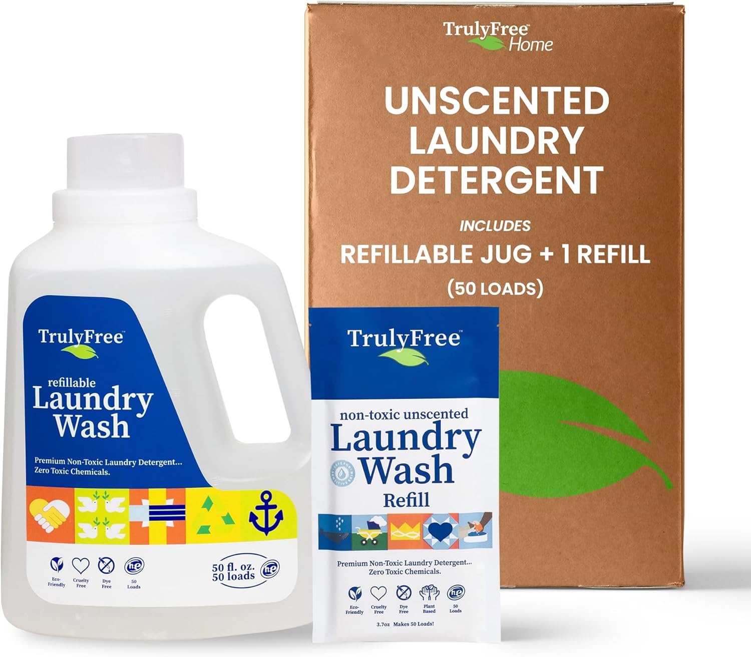 Laundry Wash Detergent for Sensitive Skin, Gentle & Safe for Baby Clothes | Plant-Based, Natural