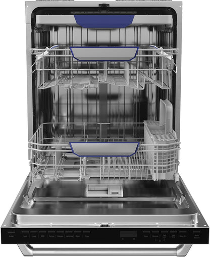 Empava 24 Inch Built-in Dishwasher, Stainless Steel Tub, 15 Place Settings 8 Wash Cycles, 3 Racks