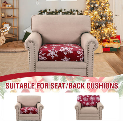 H.VERSAILTEX Christmas Sofa Slipcover Fleece Stretch Couch Cushion Cover Furniture Protector Seat