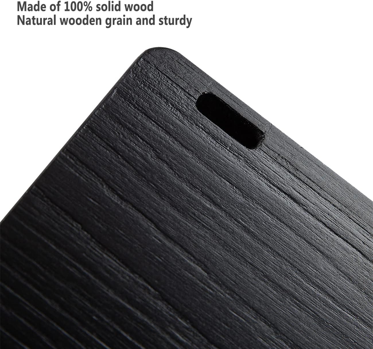 AZSKY Classic Nursery Book Shelves Black Wooden Floating Shelves Wall Bookshelf for Bathroom Decor