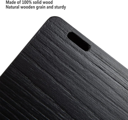 AZSKY Classic Nursery Book Shelves Black Wooden Floating Shelves Wall Bookshelf for Bathroom Decor