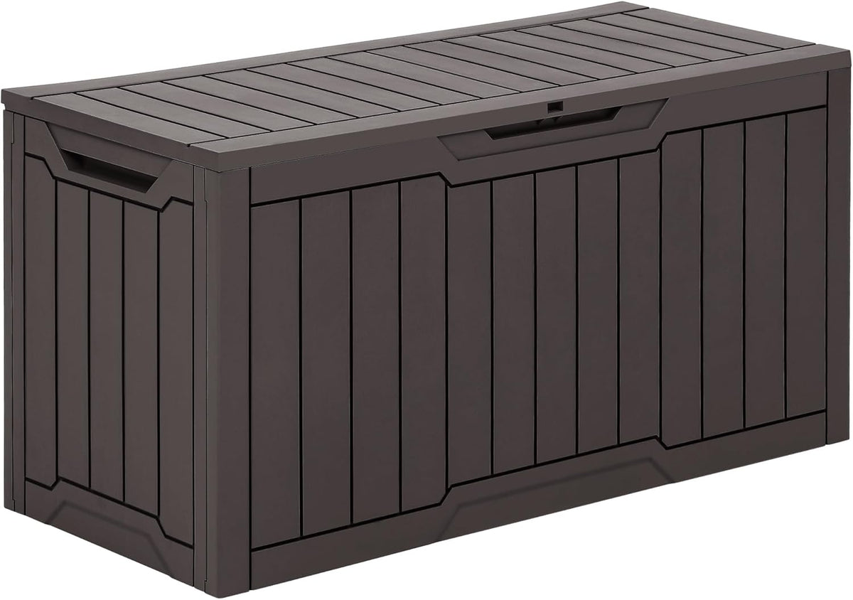 YITAHOME 80 Gallon Outdoor Storage Box, Large Water Resistant Resin Deck Box, Indoor Outdoor