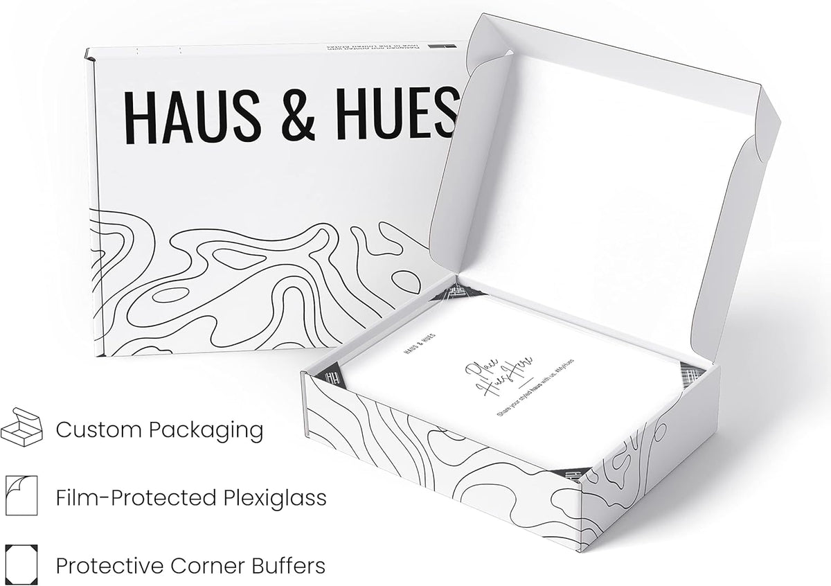 HAUS AND HUES 11x17 White Metal Picture Frames - Features Premium Aluminum, Vertical & Horizontal