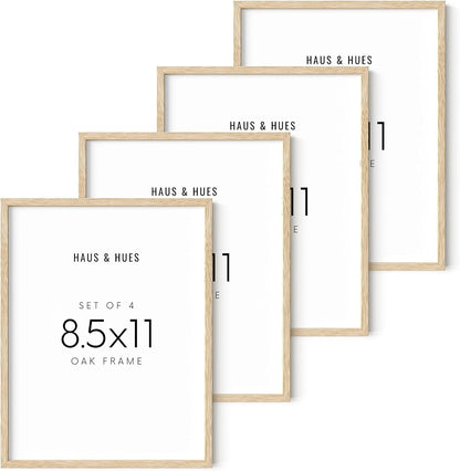 HAUS AND HUES Set of 4 Certificate Frames 8.5 X 11 - Picture Frames 8.5 X 11 Document Frames