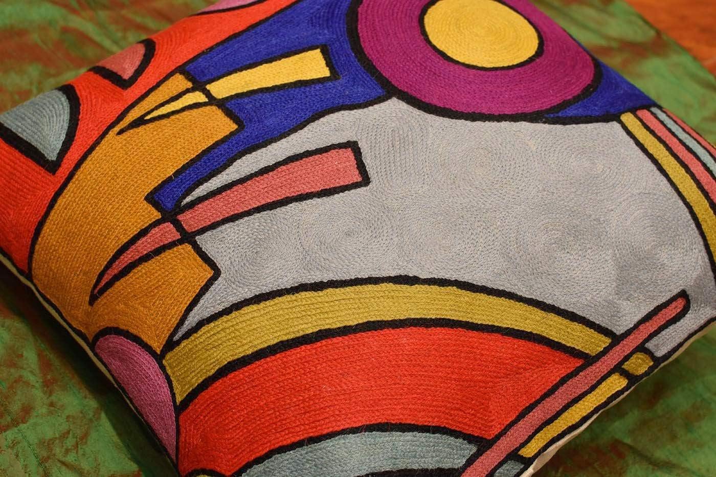 Kandinsky Modern Pillow Cover - Soul Abstract Pillows Farmhouse Chair Cushion Contemporary Couch