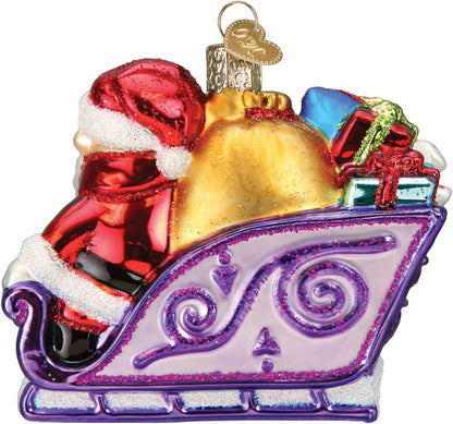 Old World Christmas Rudolph The Red-Nosed Reindeer Santa and Friends Glass Blown Ornament for