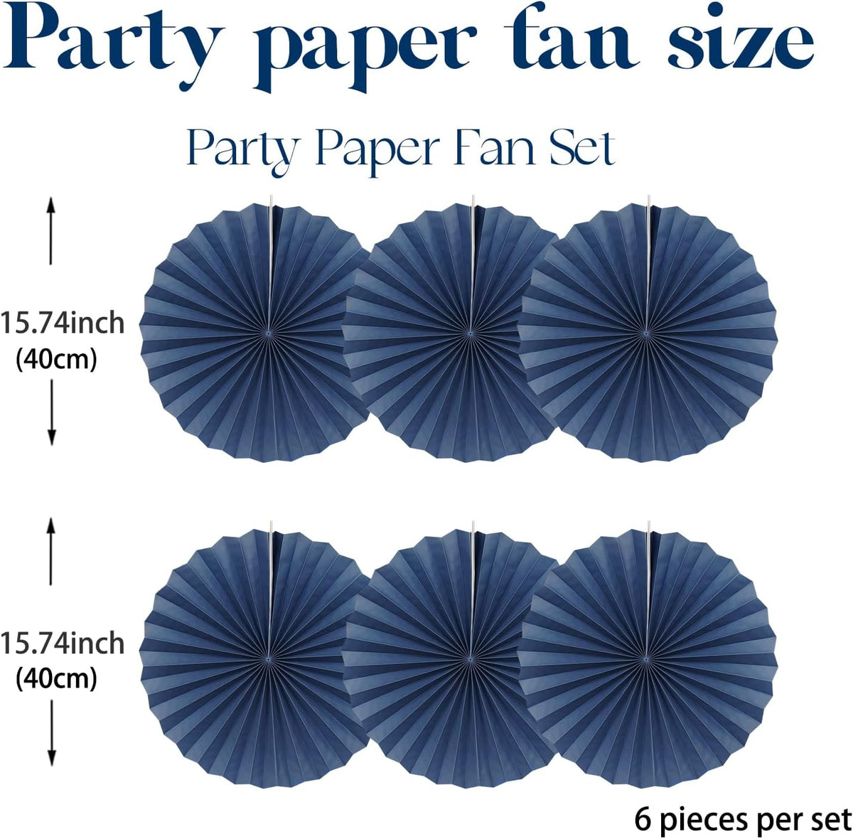 Blue Party Decorations,Blueberry Party Decorations Decorations Party Paper Fans Bulk