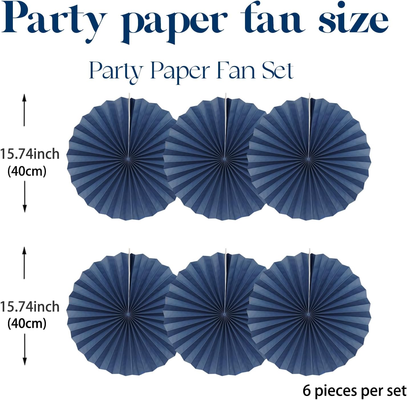 Blue Party Decorations,Blueberry Party Decorations Decorations Party Paper Fans Bulk
