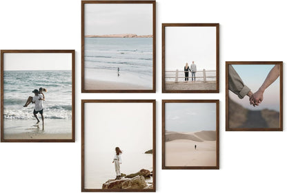Haus and Hues Photo Frame Set - Set of 6 Picture Frame Set, Bulk Picture Frames, Frame Collage for