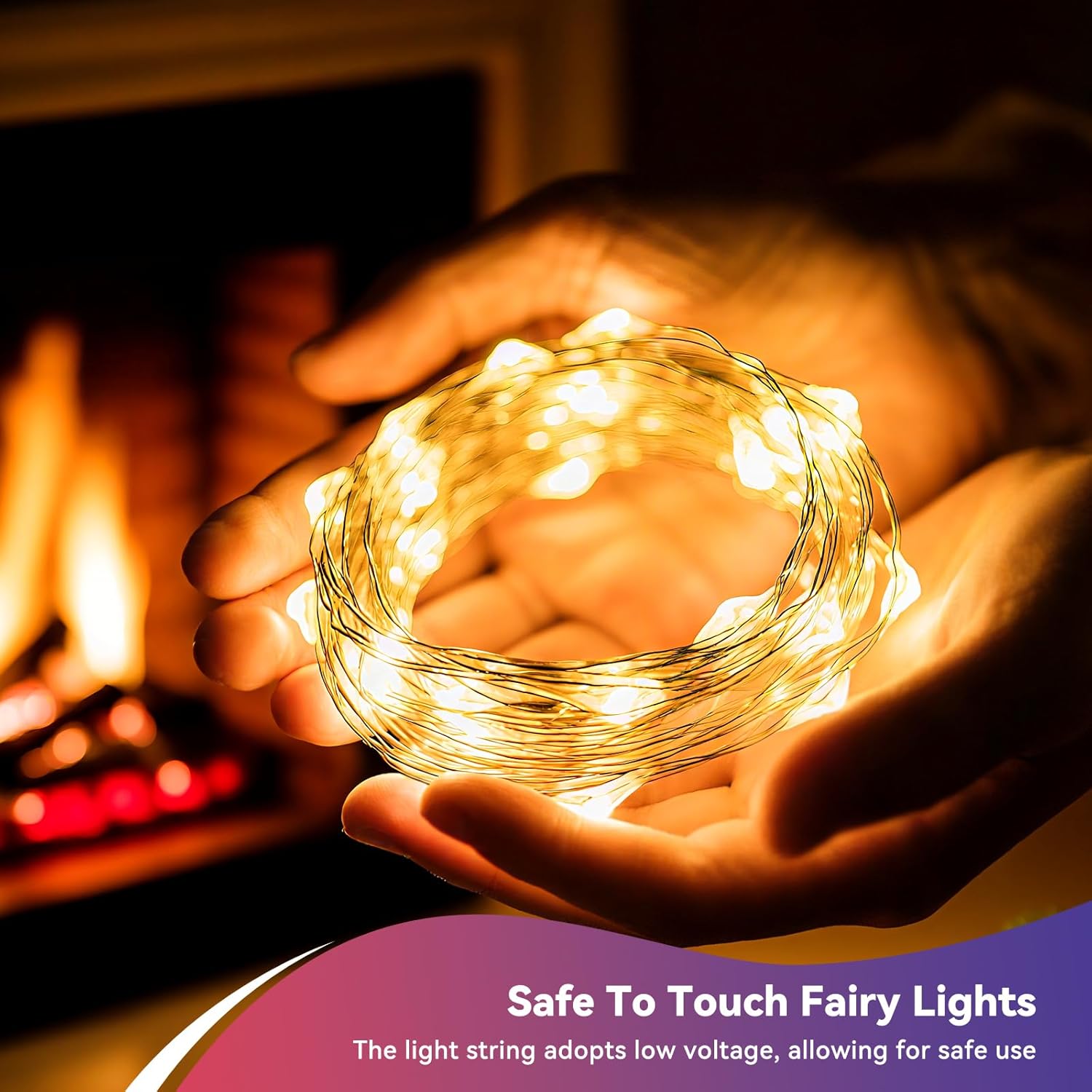 4 Pack 60LED Christmas Fairy Lights Battery Operated - 20FT Twinkle Lights with 2 Lighting Modes