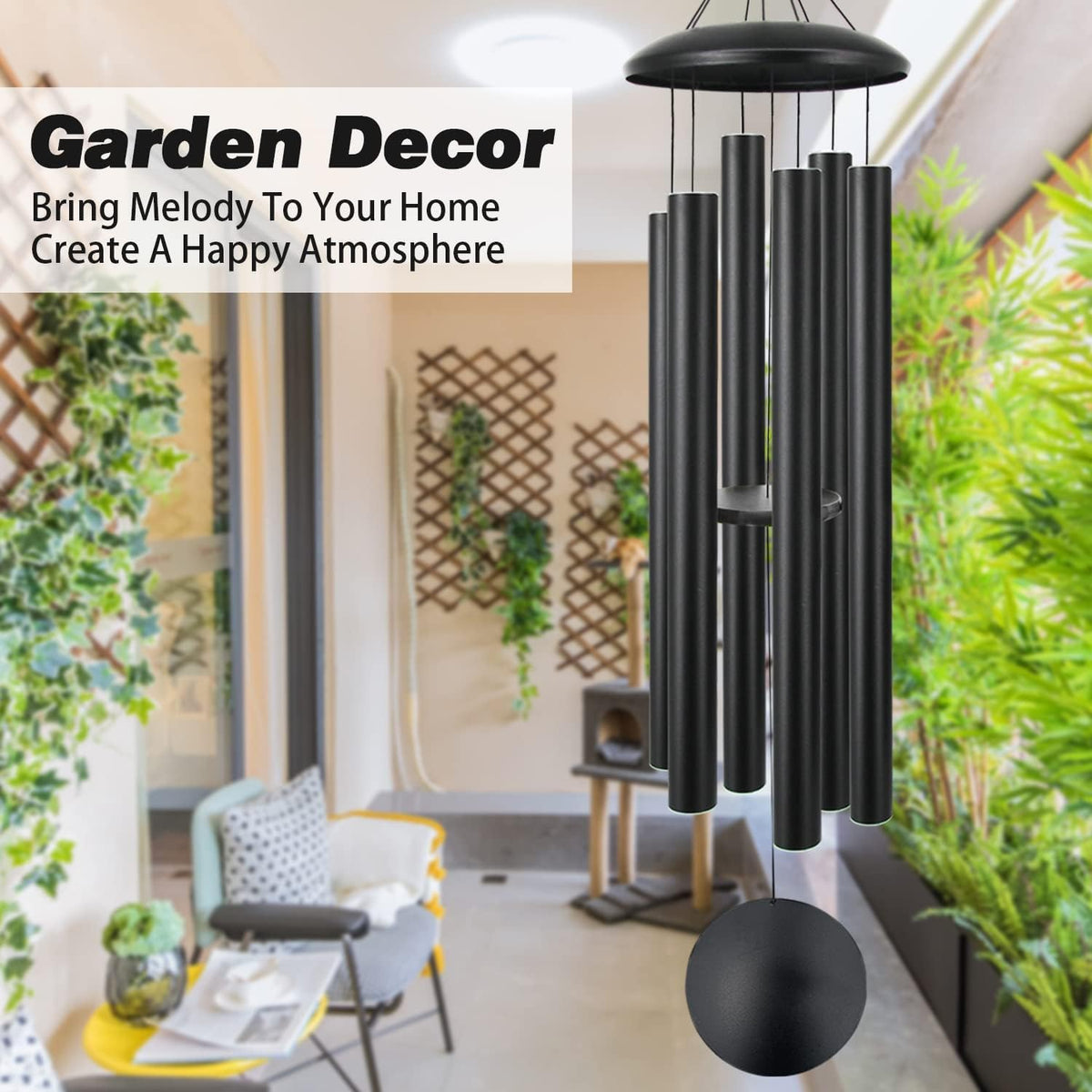 ASTARIN 60" Extra Large Wind Chimes Outside Metal WindChimes with Deep Tone, Outdoor Bass