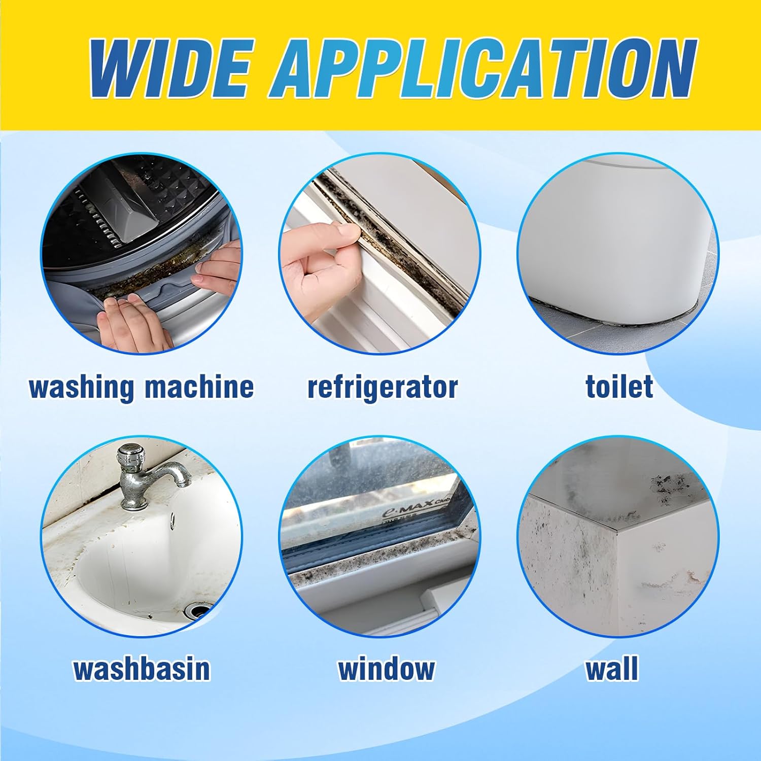 AstraVox Home Remover Gel, Washing Machine Cleaner for Washing Machine Seal, Front Load Washer